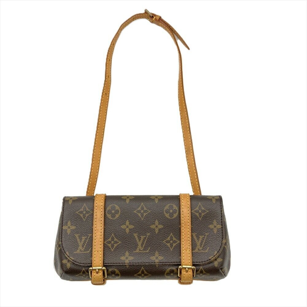 LOUIS VUITTON Brown Monogram Canvas Pochette Shoulder Bag - Picture 2 of 10